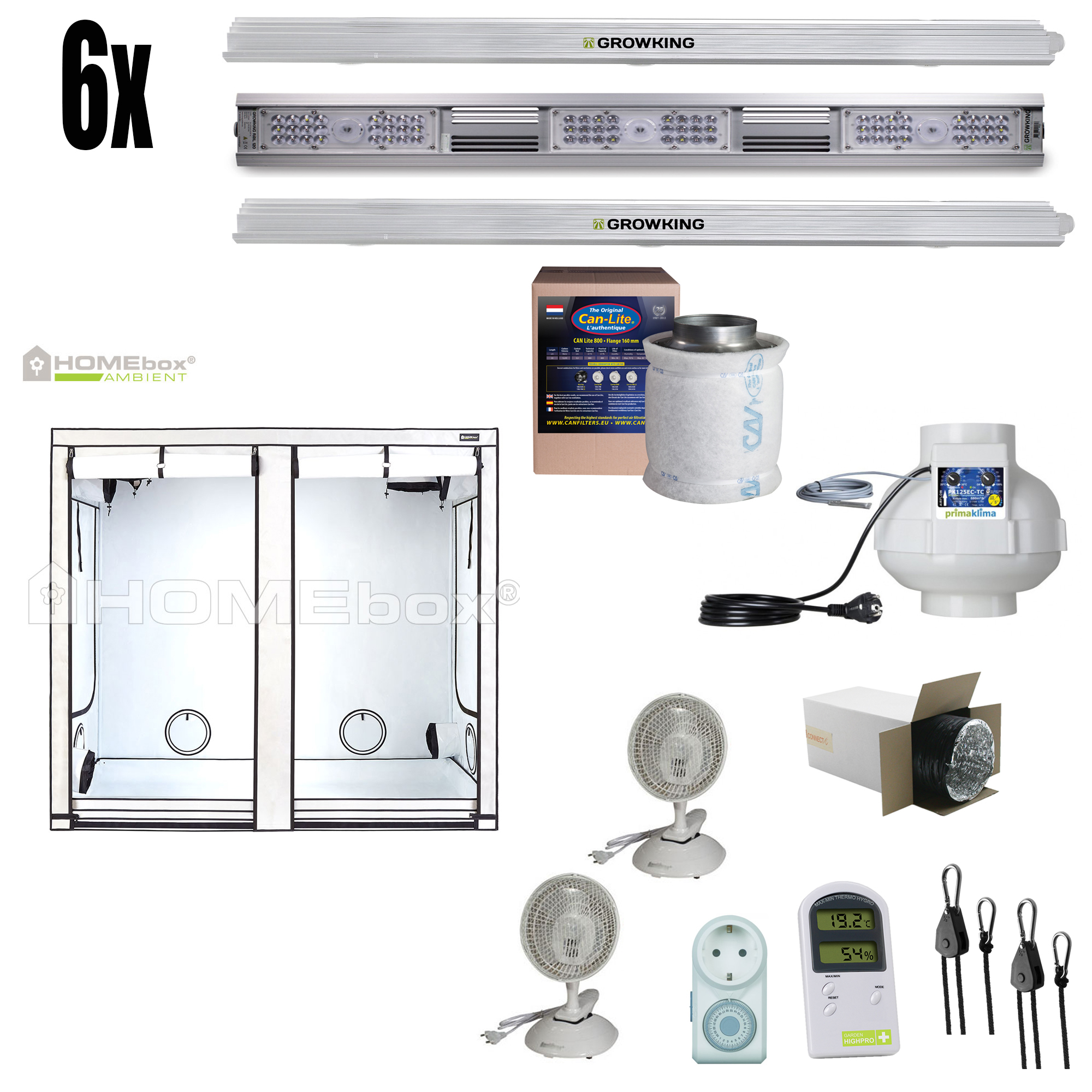 Growking LED Pflanzenlampe BluRail 80 Watt vegetativen Phase Grow