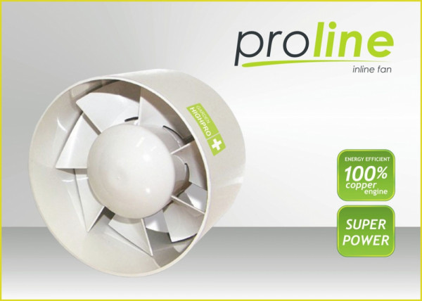Proline Inline Fan Ø 125 mm 200 m3/h