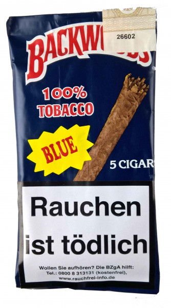 Backwoods "blue" aromatisches Cigarrenblatt