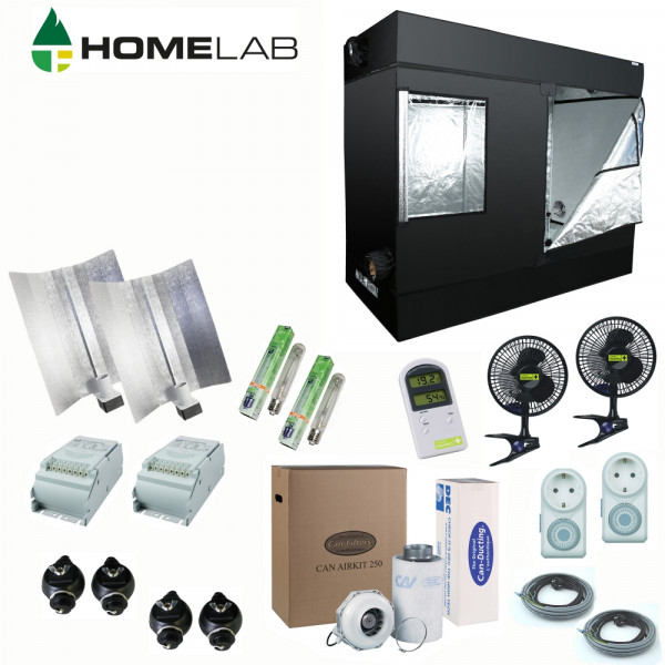 Homelab/GrowLab 120 L Komplettset 2 x 600 Watt Basic