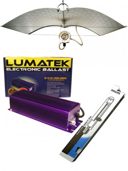Lumatek EVSG 600 - Adjust a Wing - Philips 600 Watt Deluxe Komplett Set