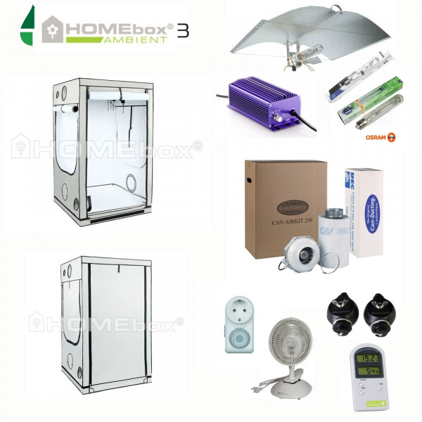 HOMEBOX AMBIENT Q100 Komplettset 400 Watt Extrem, Adjust A Wing, Lumatek