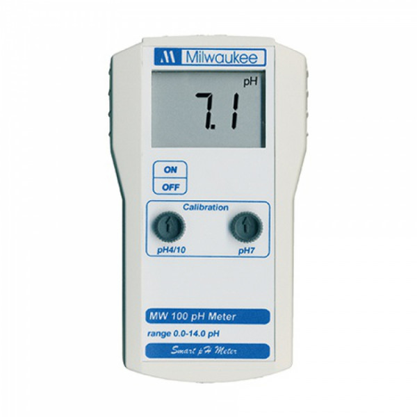 Milwaukee portable pH-Meter, Messb. 0,00-14,00pH, Auflösung 0,1pH, Genauigkeit +/-0,2pH