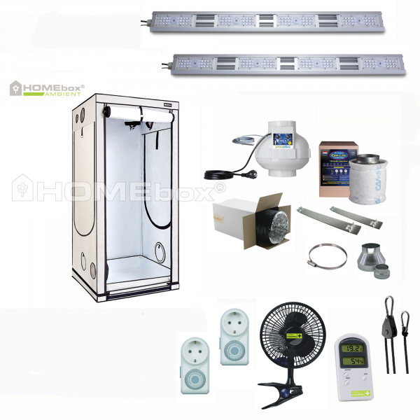 Homebox Q100 Ambient mit 320W LED growking, Komplett Set pro