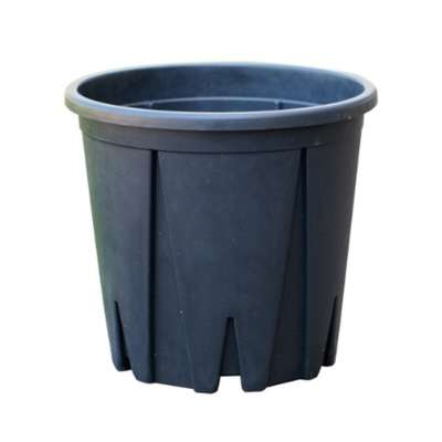 Hoher Blumentopf Aus Kunststoff – 25x25x47,6 Cm, 9 Liter, Gebrochenes Weiß