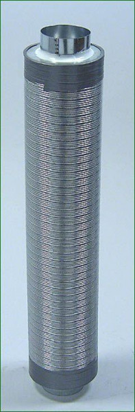 Telefonieschalldämpfer ø 100 mm , Länge 75 cm