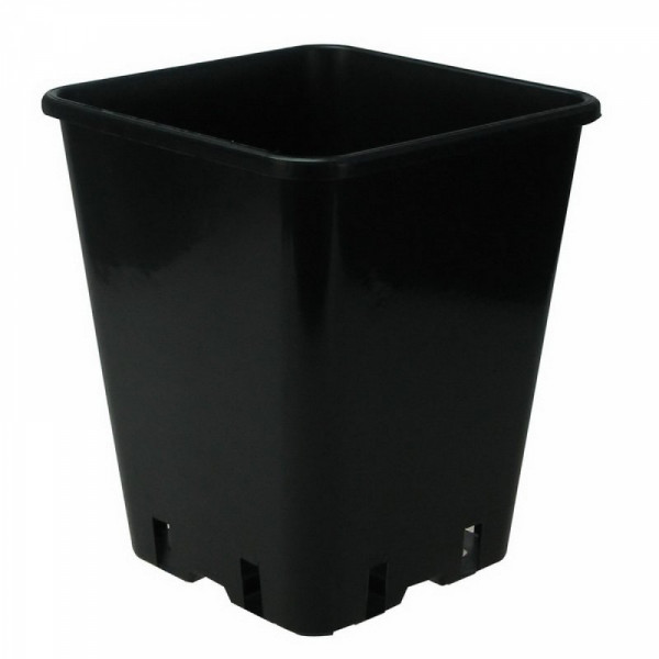 viereckiger Topf,23x23x26cm, 11L schwarz