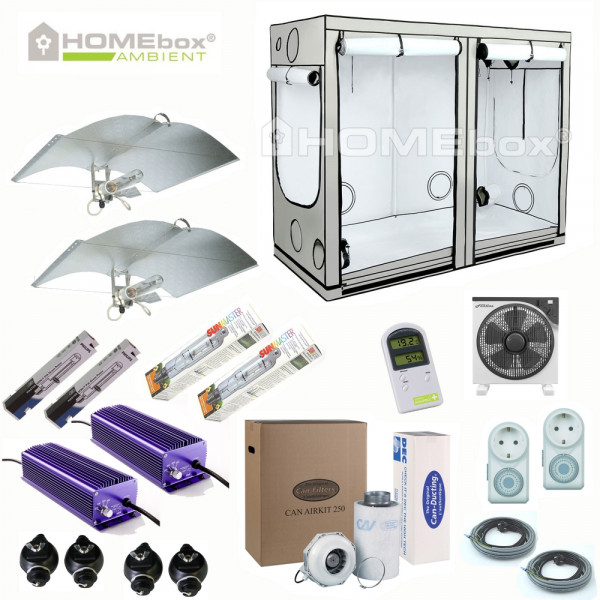 HOMEBOX AMBIENT R240 Komplettset 2 x 600 Watt Extrem, Adjust A Wing, Lumatek